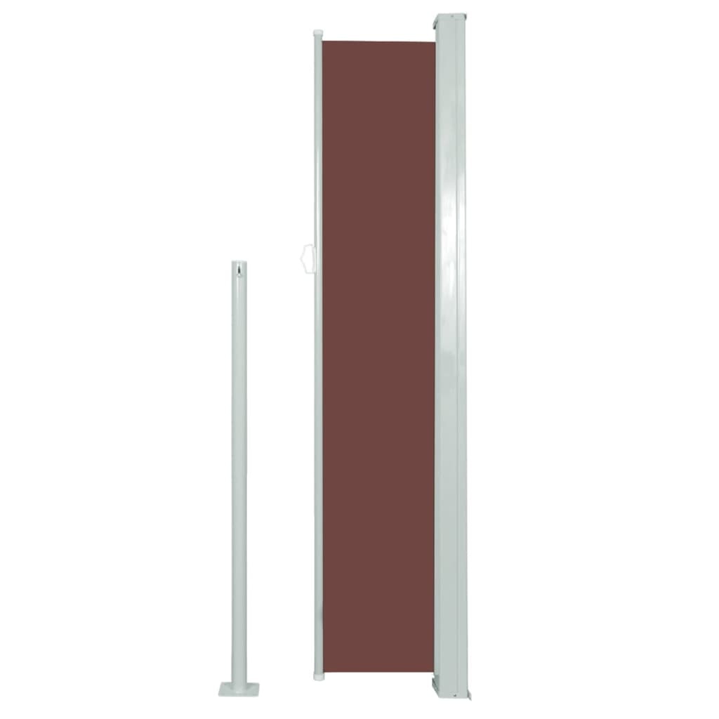 VidaXL Zijluifel uittrekbaar 160x500 cm bruin