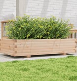 VidaXL Plantenbak 110x60x26,5 cm massief grenenhout