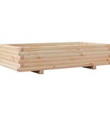VidaXL Plantenbak 110x60x26,5 cm massief grenenhout