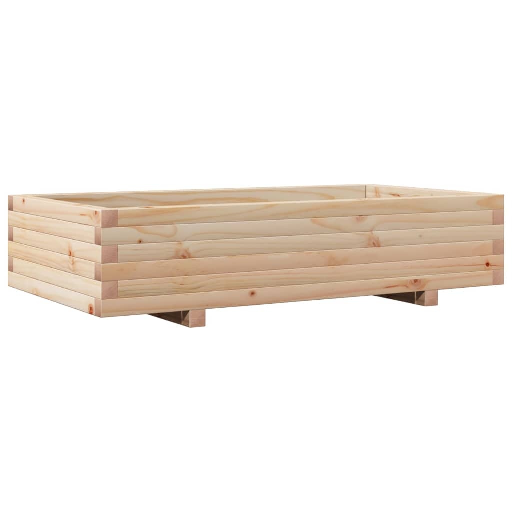 VidaXL Plantenbak 110x60x26,5 cm massief grenenhout