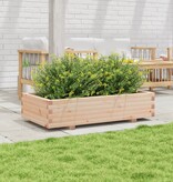 VidaXL Plantenbak 110x60x26,5 cm massief grenenhout