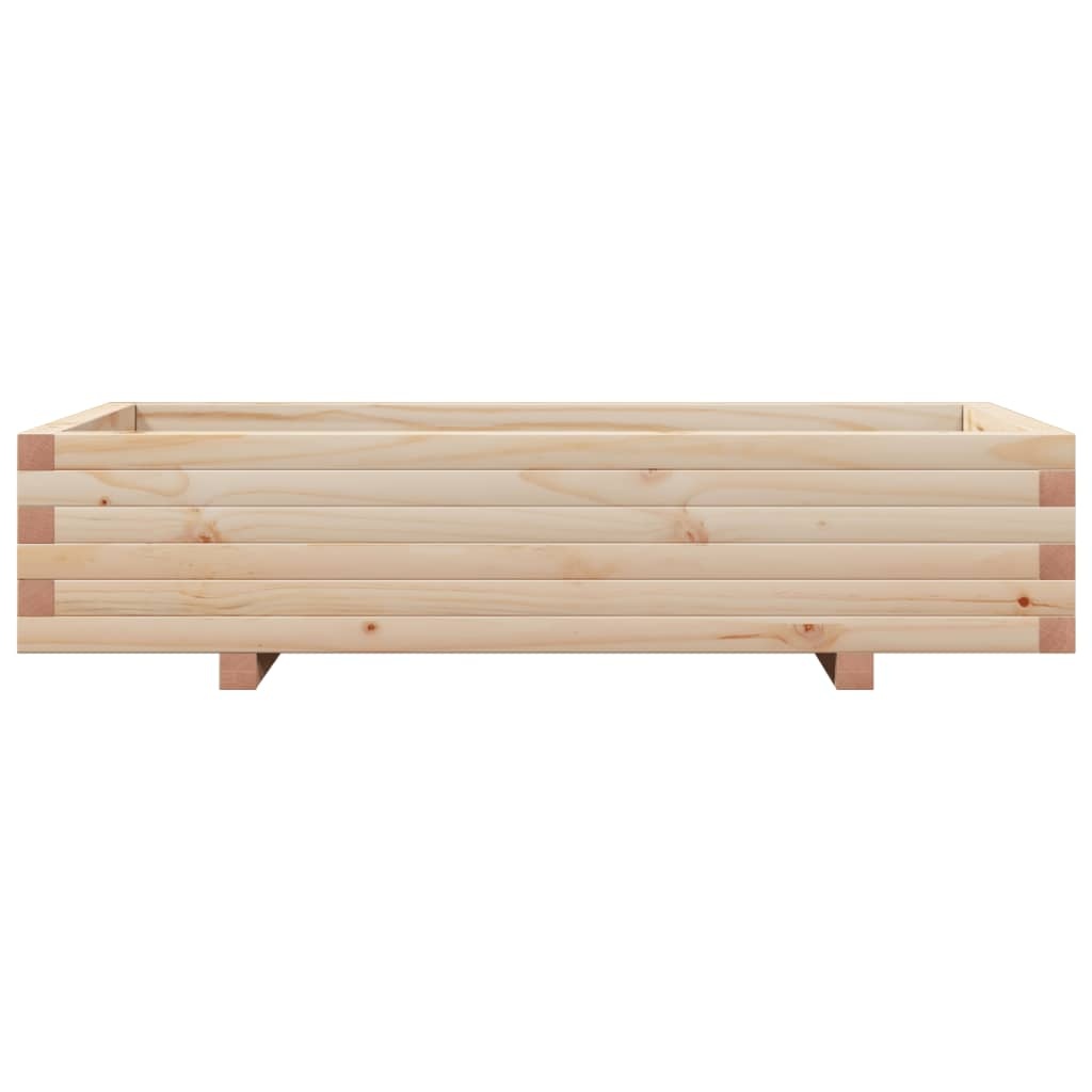 VidaXL Plantenbak 110x60x26,5 cm massief grenenhout