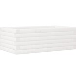 VidaXL Plantenbak 70x40x23 cm massief grenenhout wit