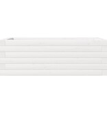 VidaXL Plantenbak 70x40x23 cm massief grenenhout wit