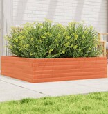 VidaXL Plantenbak 90x90x23 cm massief grenenhout wasbruin