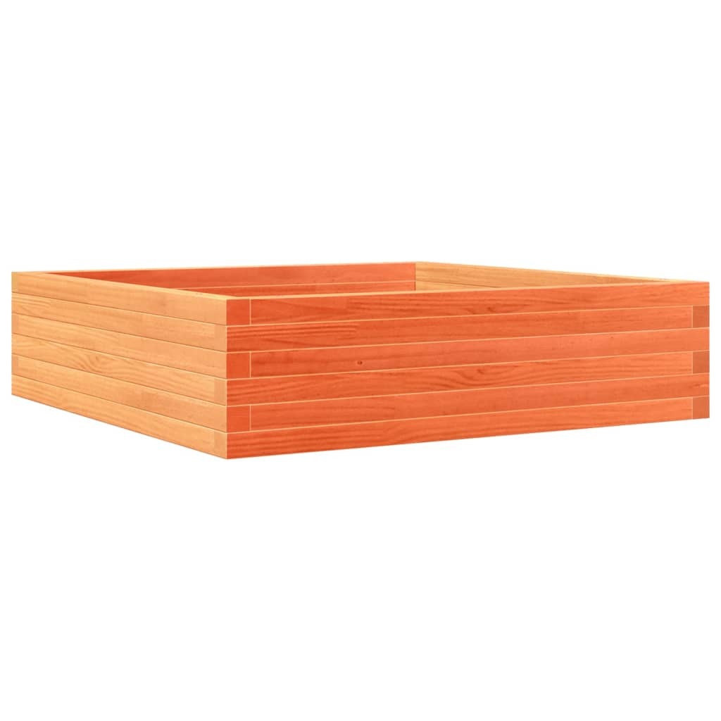 VidaXL Plantenbak 90x90x23 cm massief grenenhout wasbruin
