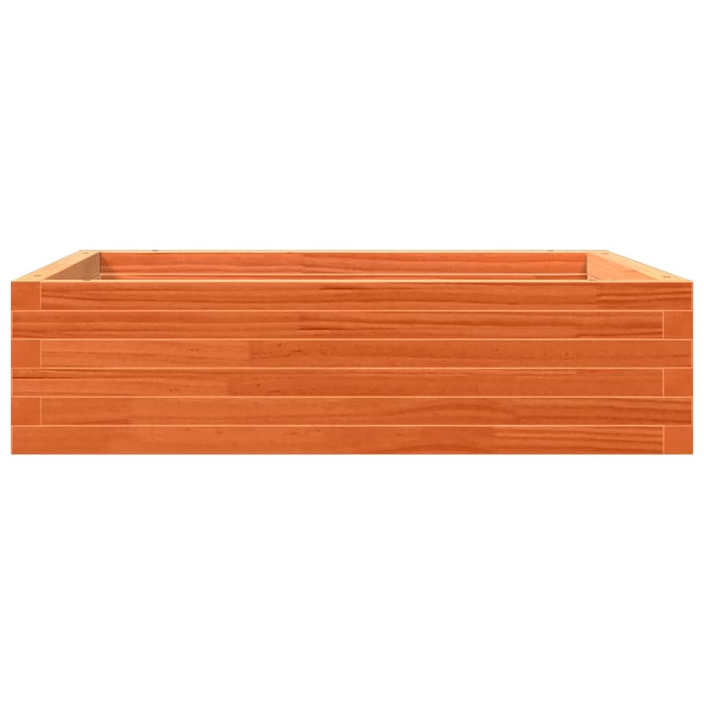 VidaXL Plantenbak 90x90x23 cm massief grenenhout wasbruin