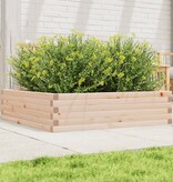 VidaXL Plantenbak 90x90x23 cm massief grenenhout