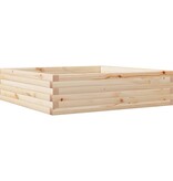VidaXL Plantenbak 90x90x23 cm massief grenenhout