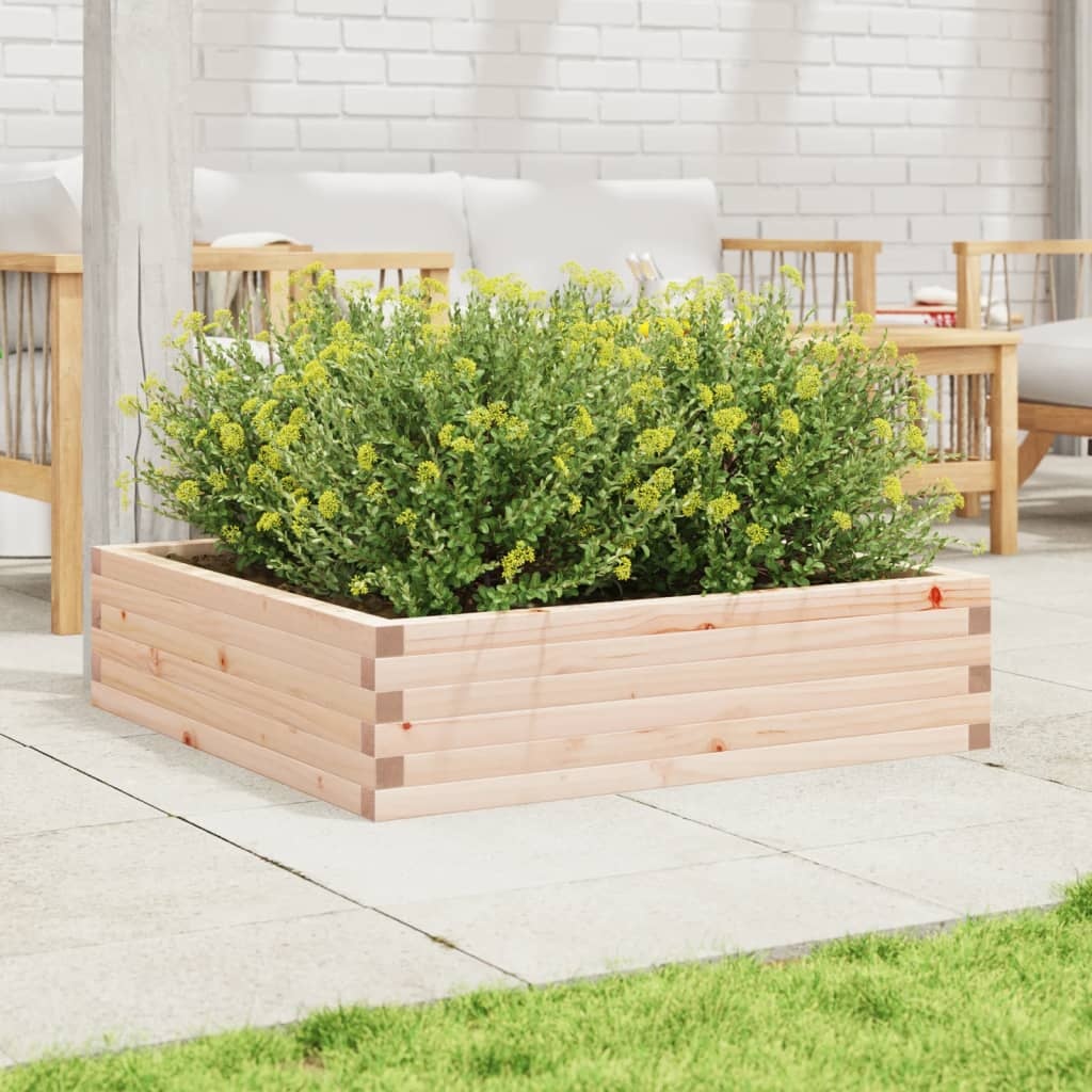 VidaXL Plantenbak 90x90x23 cm massief grenenhout