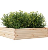 VidaXL Plantenbak 90x90x23 cm massief grenenhout