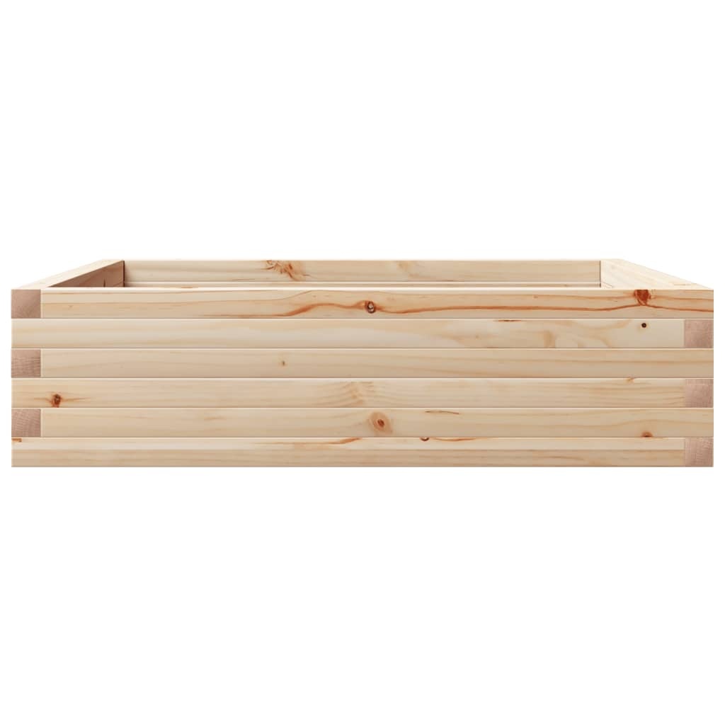 VidaXL Plantenbak 90x90x23 cm massief grenenhout