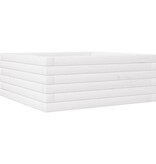 VidaXL Plantenbak 60x60x23 cm massief grenenhout wit