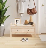 VidaXL Halbankje 80x40x43 cm massief grenenhout