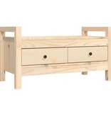 VidaXL Halbankje 80x40x43 cm massief grenenhout