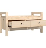VidaXL Halbankje 80x40x43 cm massief grenenhout