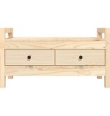 VidaXL Halbankje 80x40x43 cm massief grenenhout