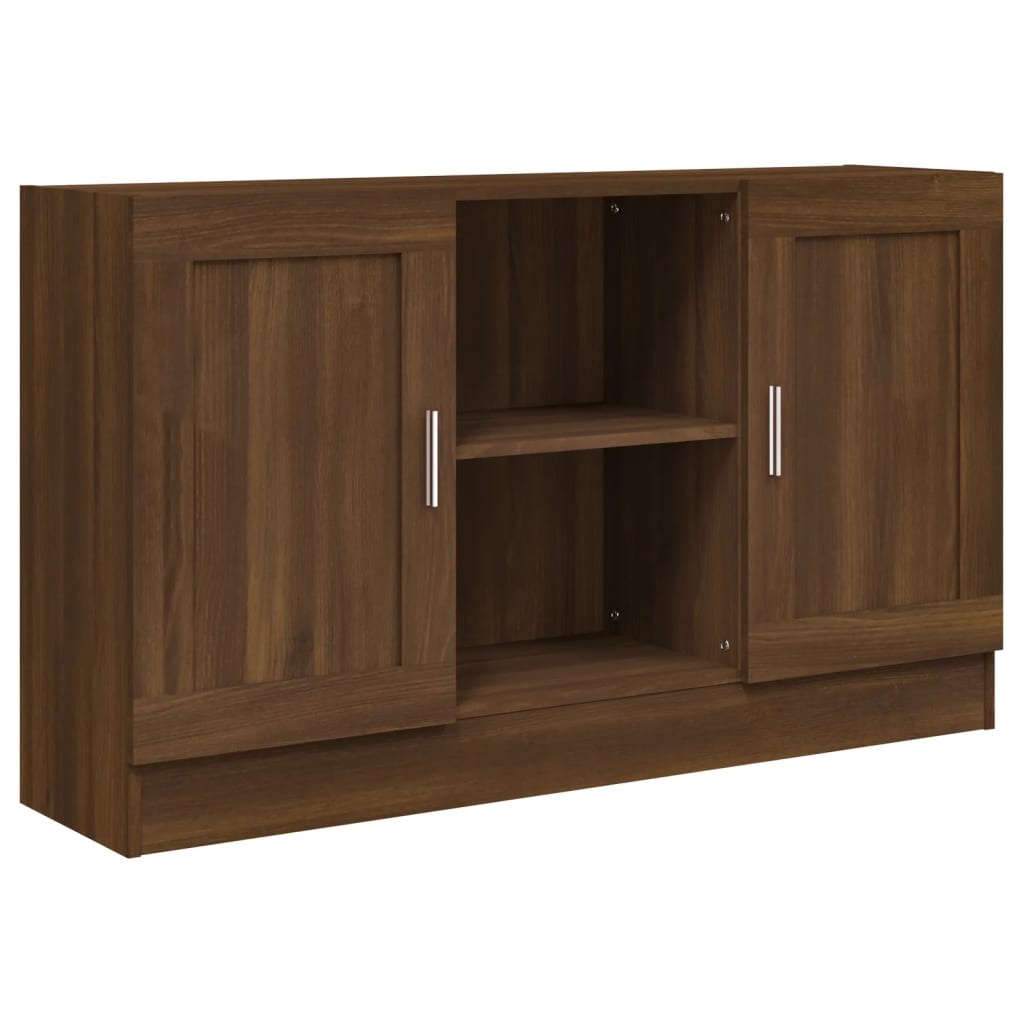 VidaXL Dressoir 120x30,5x70 cm bewerkt hout bruin eikenkleur