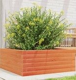 VidaXL Plantenbak 60x60x23 cm massief grenenhout wasbruin