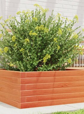VidaXL Plantenbak 60x60x23 cm massief grenenhout wasbruin