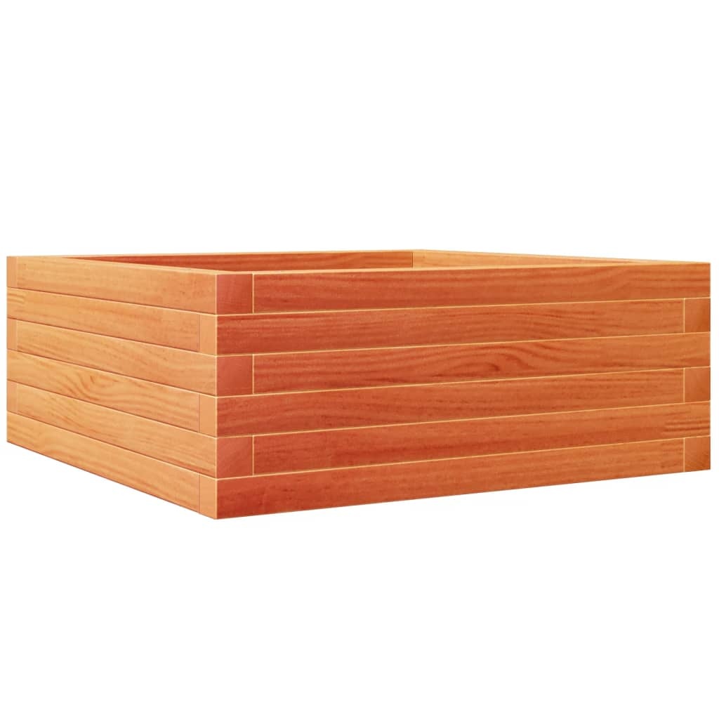 VidaXL Plantenbak 60x60x23 cm massief grenenhout wasbruin
