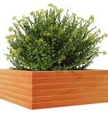 VidaXL Plantenbak 60x60x23 cm massief grenenhout wasbruin