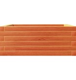 VidaXL Plantenbak 60x60x23 cm massief grenenhout wasbruin