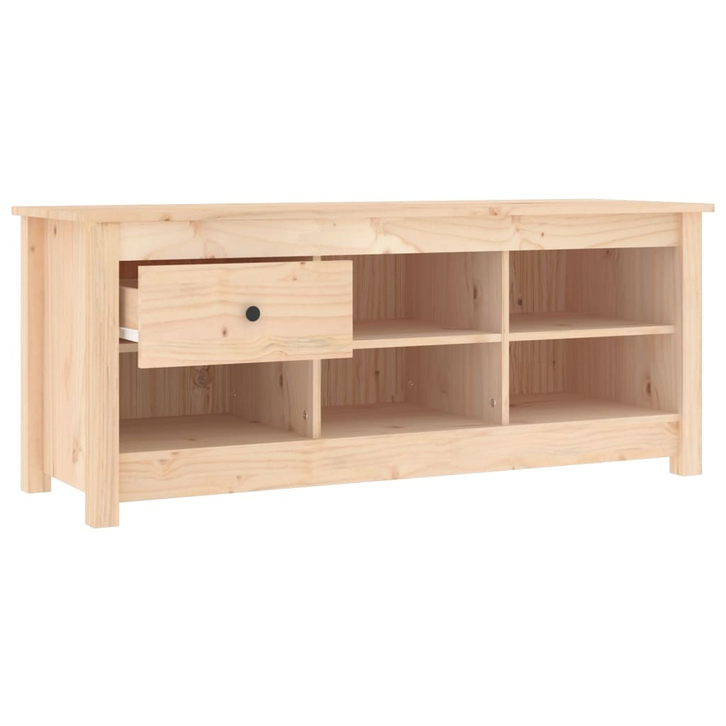 VidaXL Schoenenkast 110x38x45,5 cm massief grenenhout
