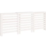 VidaXL Radiatorombouw 210x21x85 cm massief grenenhout wit