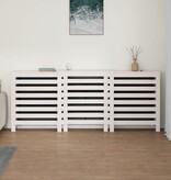 VidaXL Radiatorombouw 210x21x85 cm massief grenenhout wit