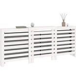 VidaXL Radiatorombouw 210x21x85 cm massief grenenhout wit