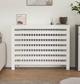 vidaXL Radiatorombouw 108,5x19x84 cm massief grenenhout wit