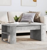 VidaXL Salontafel 102x55x42 cm bewerkt hout betongrijs