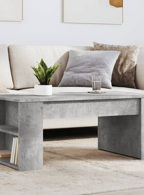 VidaXL Salontafel 102x55x42 cm bewerkt hout betongrijs