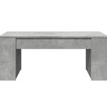 VidaXL Salontafel 102x55x42 cm bewerkt hout betongrijs
