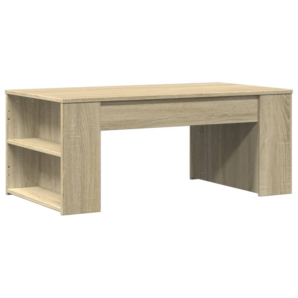 VidaXL Salontafel 102x55x42 cm bewerkt hout sonoma eikenkleurig