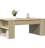 VidaXL Salontafel 102x55x42 cm bewerkt hout sonoma eikenkleurig