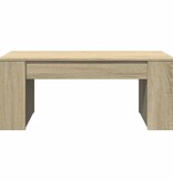 VidaXL Salontafel 102x55x42 cm bewerkt hout sonoma eikenkleurig