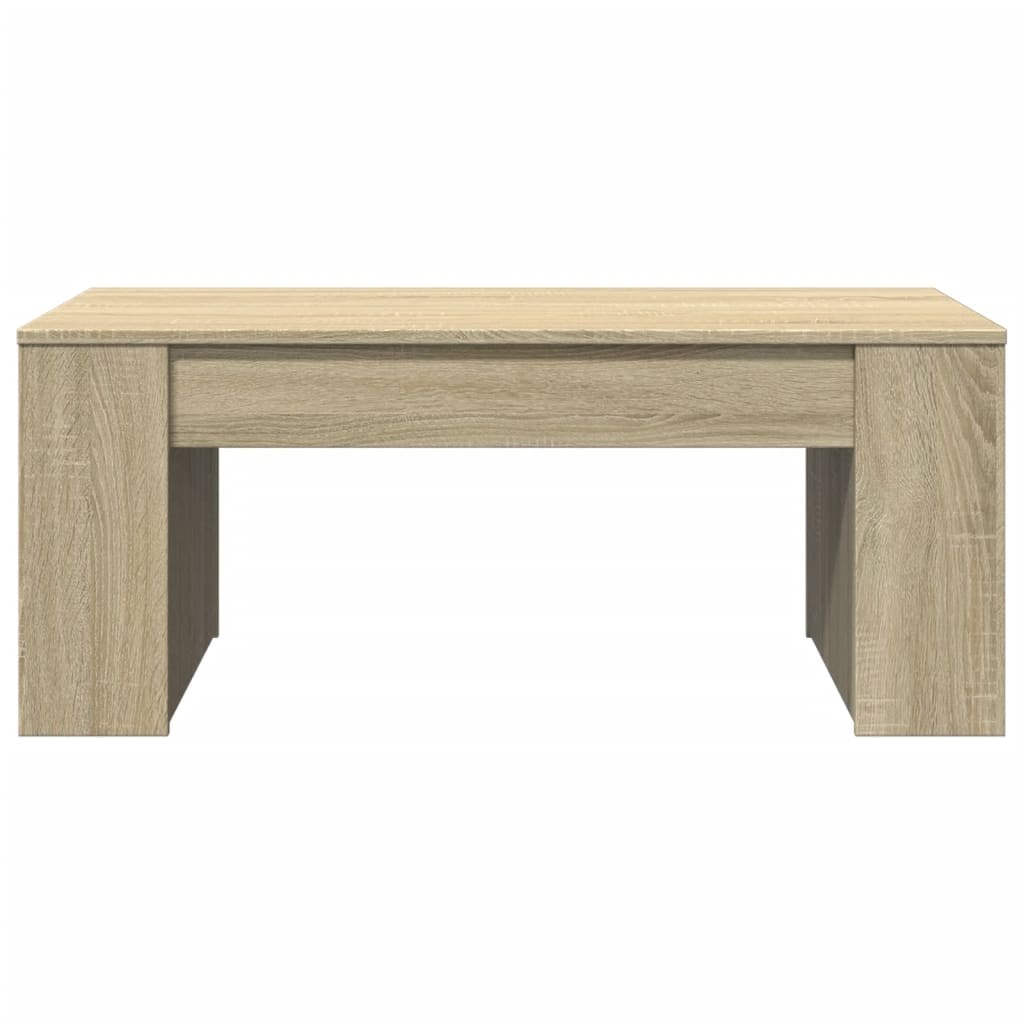 VidaXL Salontafel 102x55x42 cm bewerkt hout sonoma eikenkleurig
