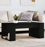 VidaXL Salontafel 102x50x45 cm bewerkt hout zwart