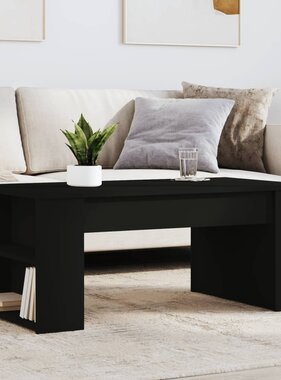 VidaXL Salontafel 102x50x45 cm bewerkt hout zwart