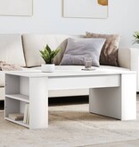 VidaXL Salontafel 102x50x42 cm bewerkt hout zwart