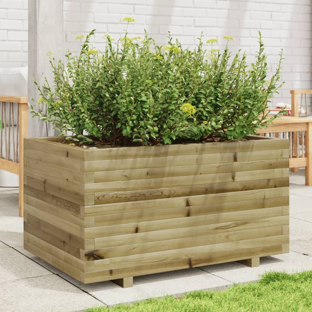VidaXL Plantenbak 90x60x49,5 cm geïmpregneerd grenenhout