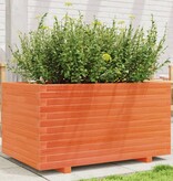 VidaXL Plantenbak 90x60x49,5 cm massief grenenhout wasbruin