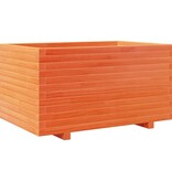 VidaXL Plantenbak 90x60x49,5 cm massief grenenhout wasbruin
