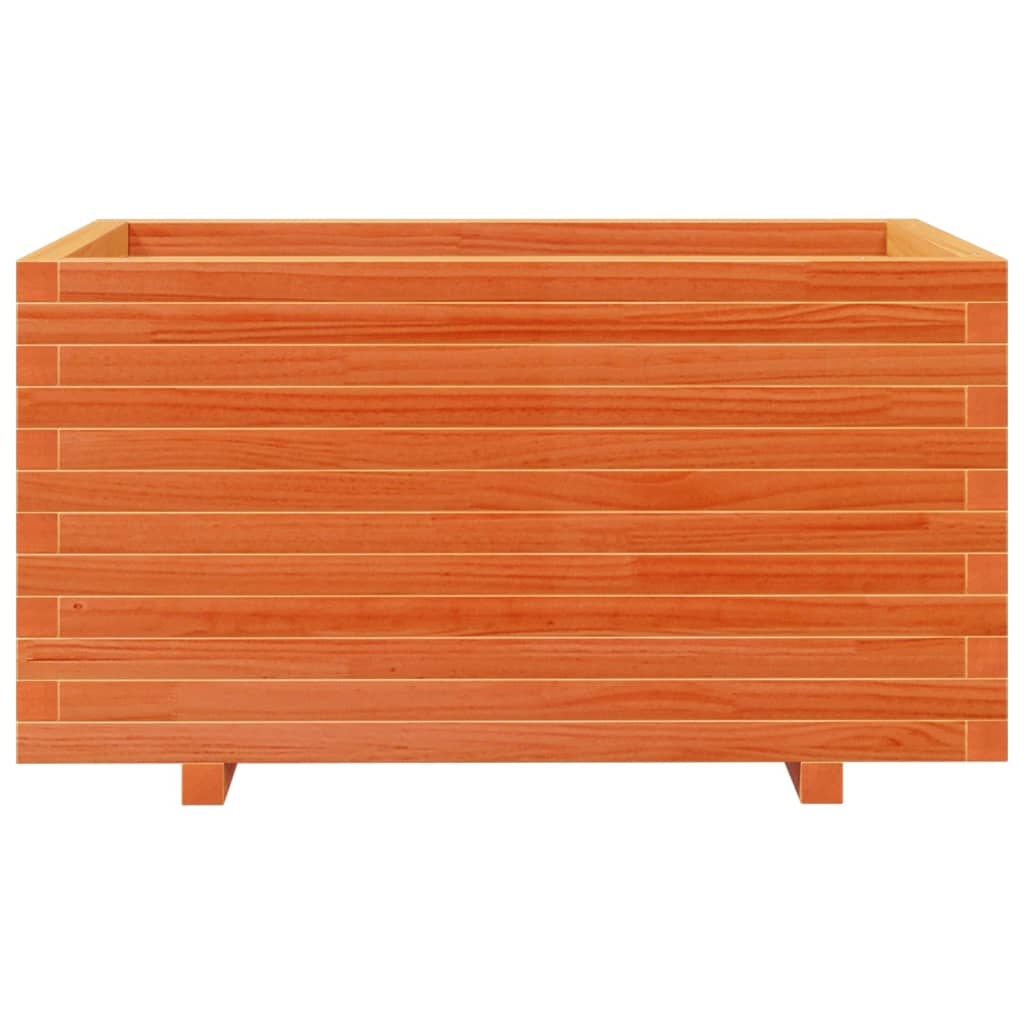 VidaXL Plantenbak 90x60x49,5 cm massief grenenhout wasbruin
