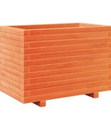 VidaXL Plantenbak 70x40x49,5 cm massief grenenhout wasbruin