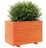 VidaXL Plantenbak 70x40x49,5 cm massief grenenhout wasbruin