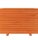 VidaXL Plantenbak 70x40x49,5 cm massief grenenhout wasbruin