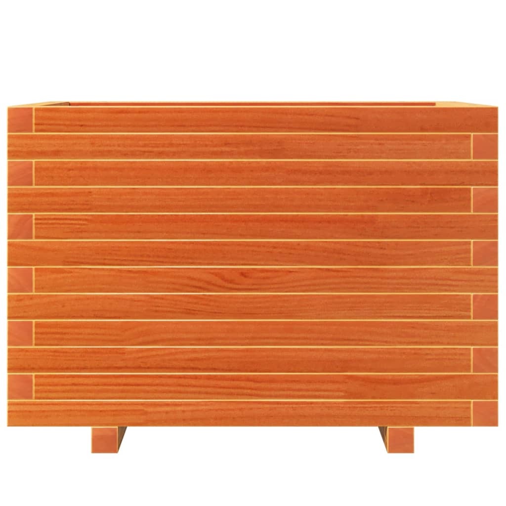 VidaXL Plantenbak 70x40x49,5 cm massief grenenhout wasbruin